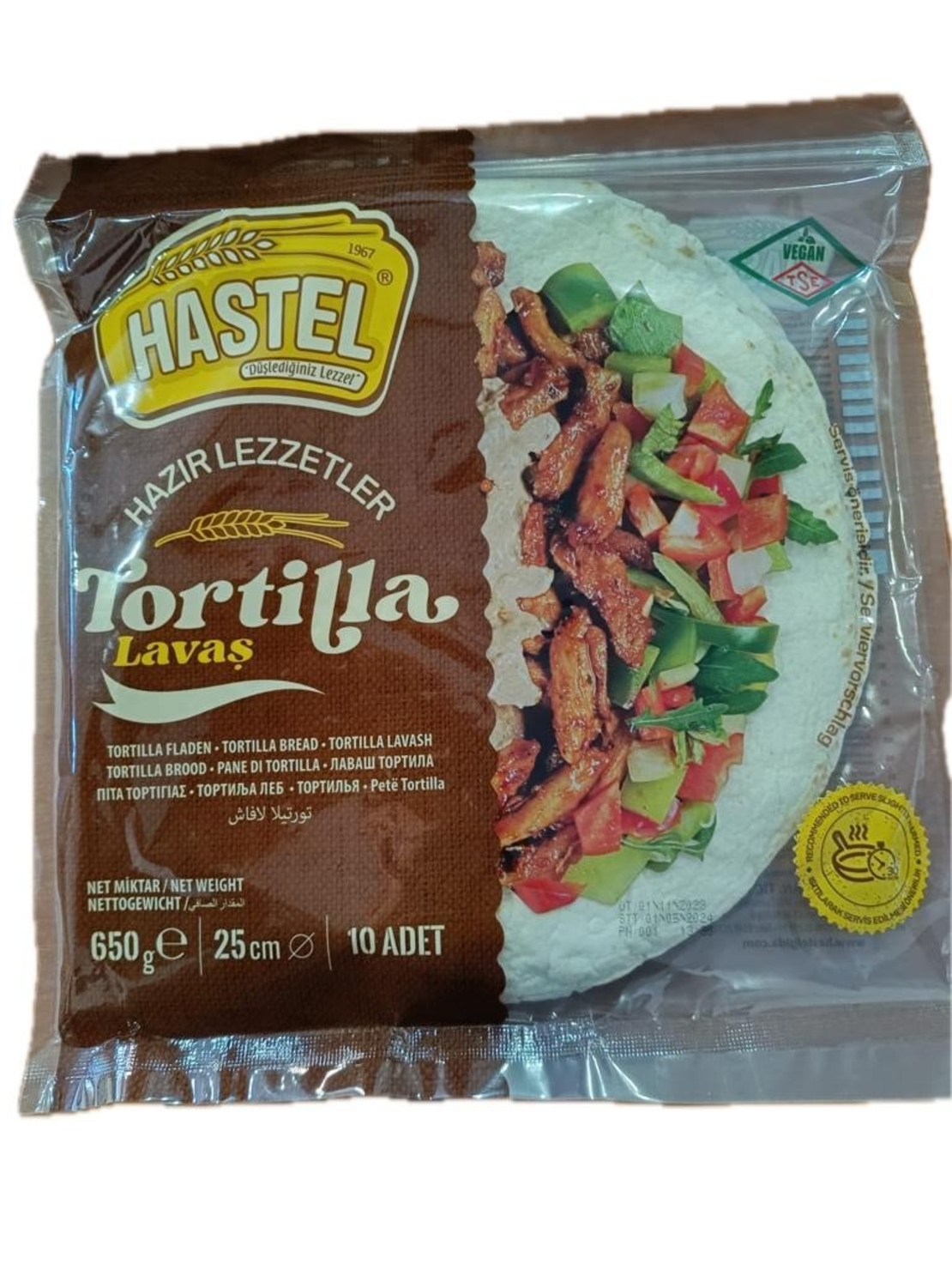 Арабски хляб, Лаваш, Тортила, HASTEL – Ф20/12бр.- 450гр.
