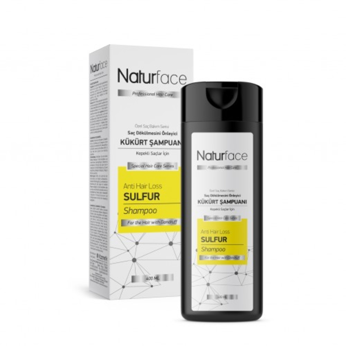 NATURFACE Шампоан със сяра против пърхот 400 мл.