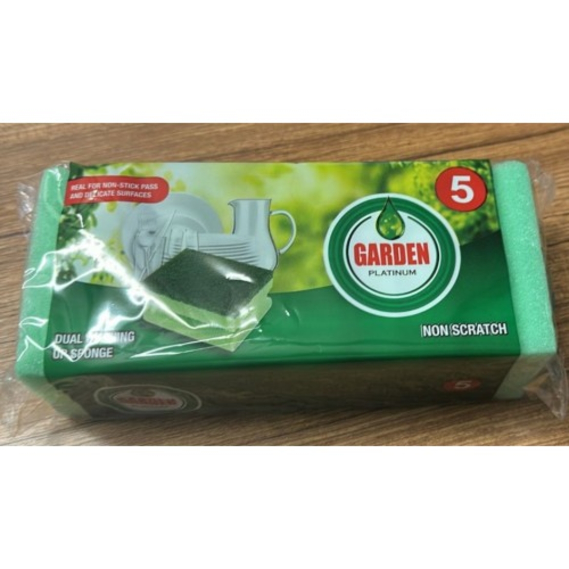 GARDEN PLATINUM Гъба за чинии -5бр.в опаковка