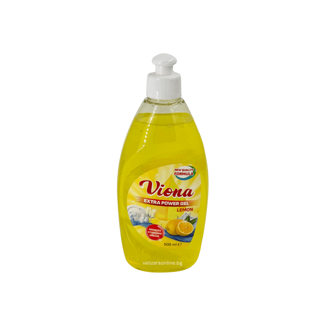 Препарат за съдове ВИОНА Extra Power Gel, Lemon, 0.500мл.