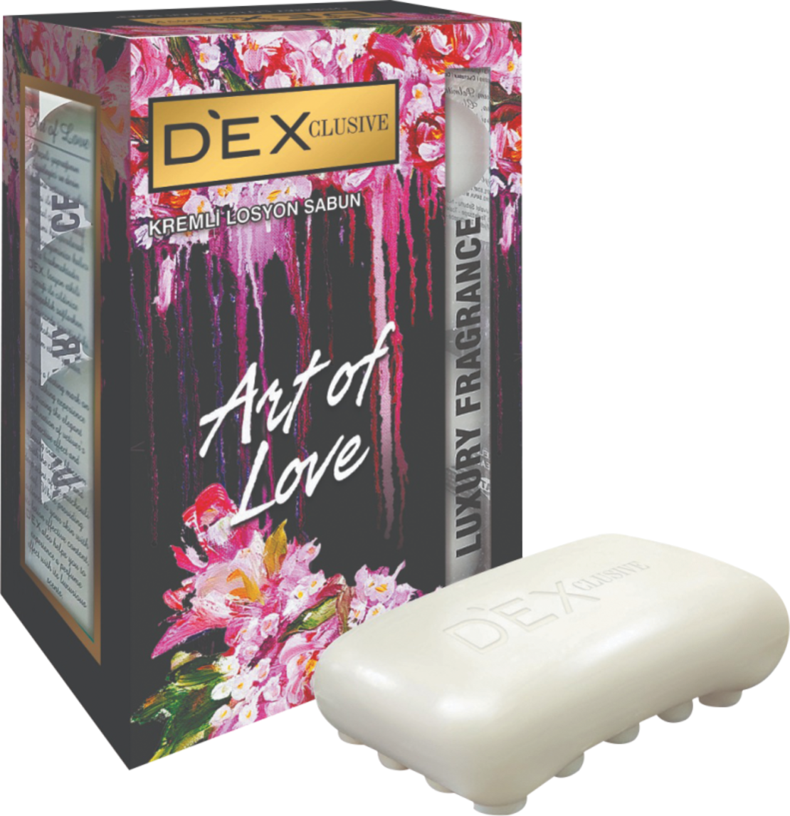 DEXCLUSIVE Тоал.КРЕМ Сапун 4х100гр. ART OF LOVE
