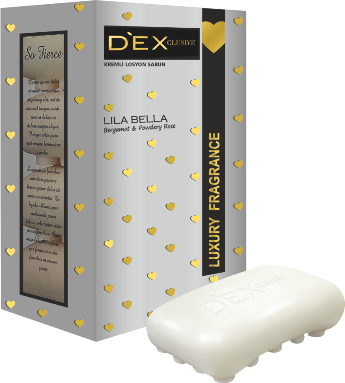 DEXCLUSIVE Тоал.КРЕМ Сапун 4х100гр. LILA BELLA