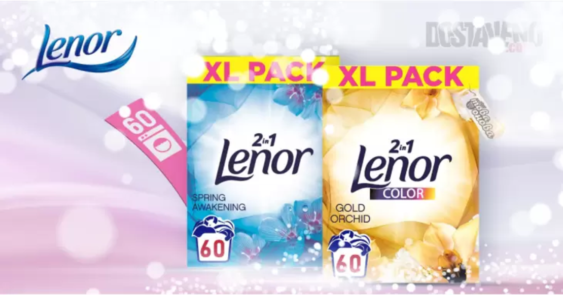 Lenor 2in1 Прах за 60 пранета XL кутия 3.750 kg
