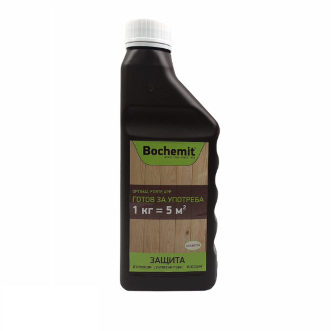 ИМПРЕГНАНТ ЗА ДЪРВО ГОТОВ ЗА УПОТРЕБА БЕЗЦВЕТЕН 1 KG BOCHEMIT OPTIMAL FORTE APP