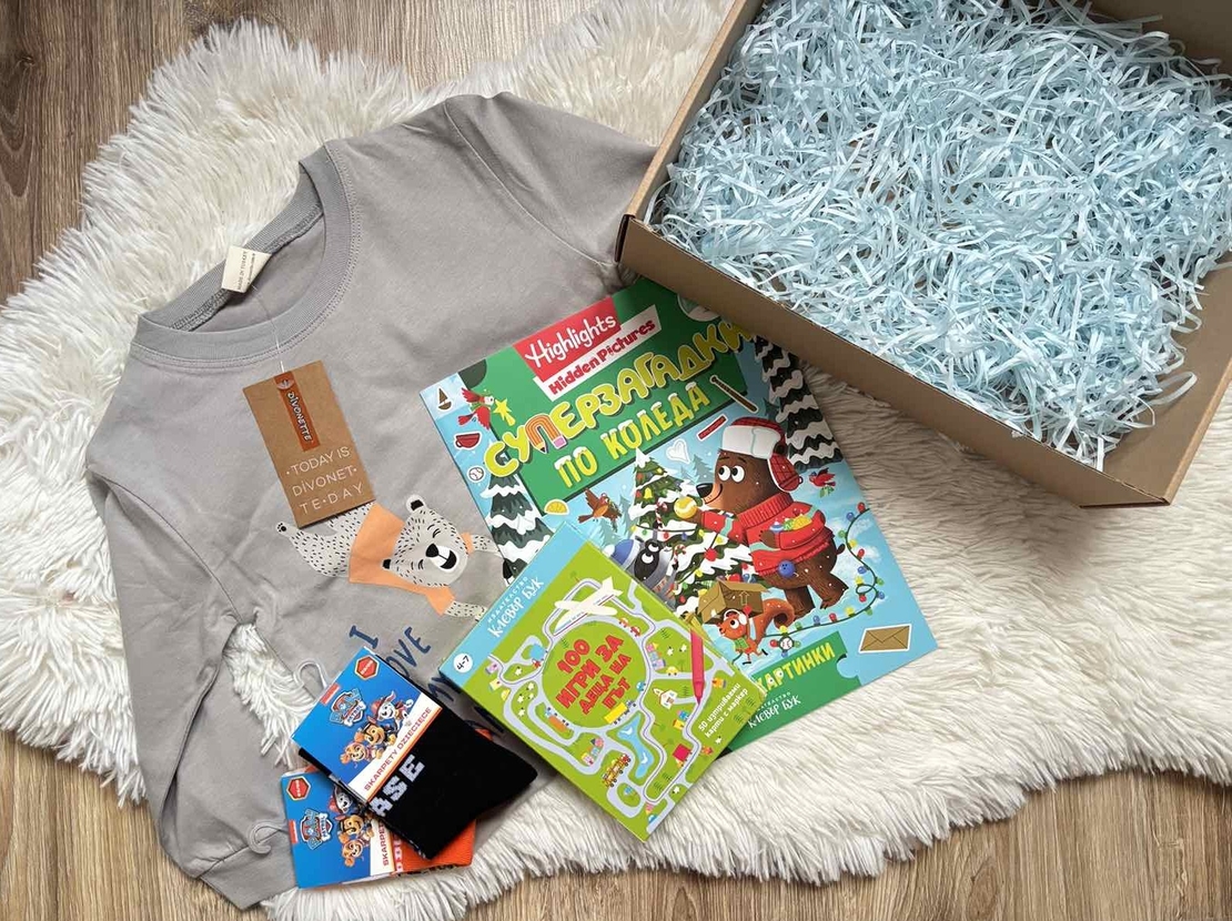 Коледна подаръчна кутия за момче 3–6 год.