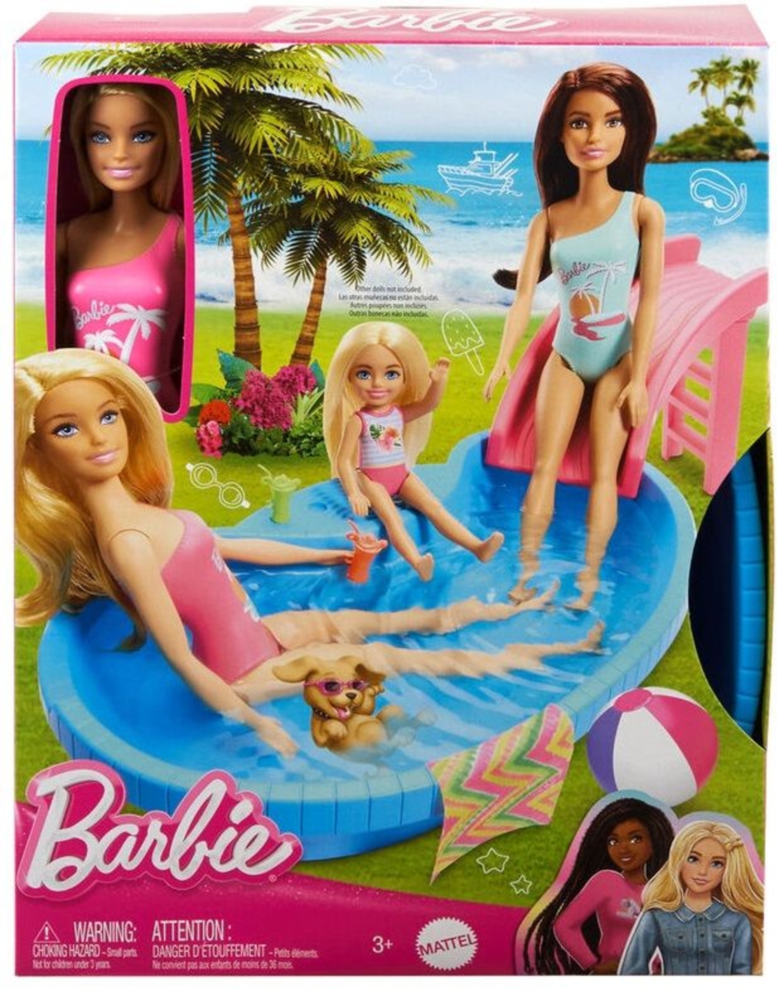 Кукла Barbie с басейн и пързалка