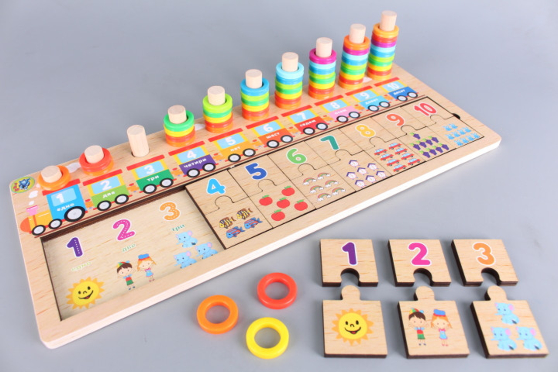 Дървена занимателна игра