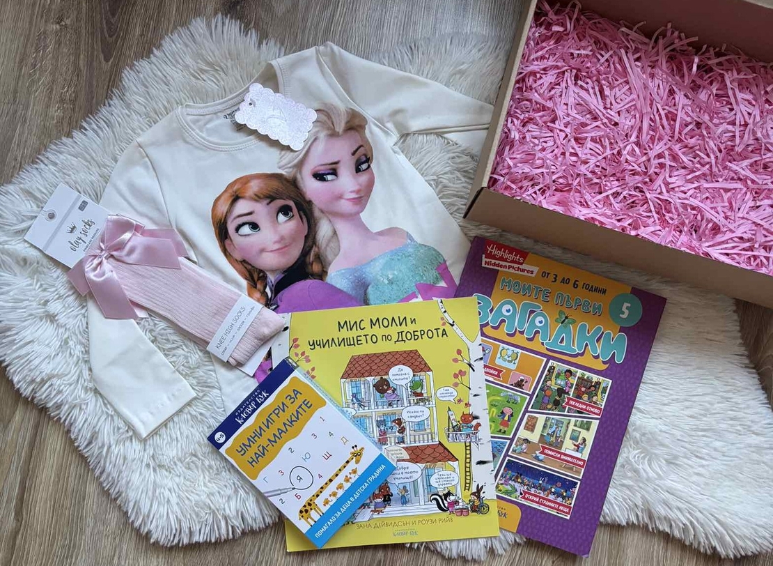 Коледна подаръчна кутия за момиче 3–6 г.