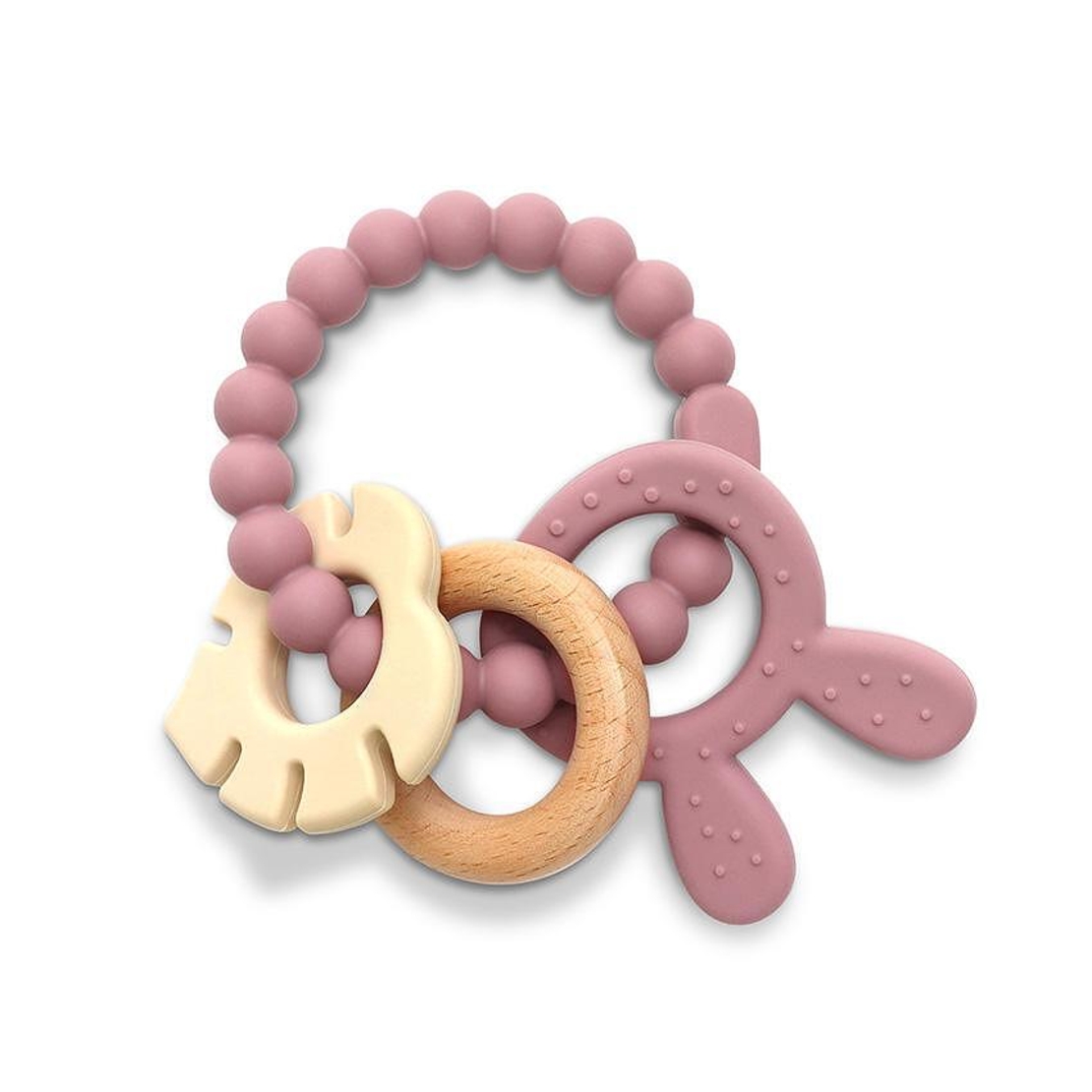 Силиконова гризалка Lorelli Premium Зайче - Pink