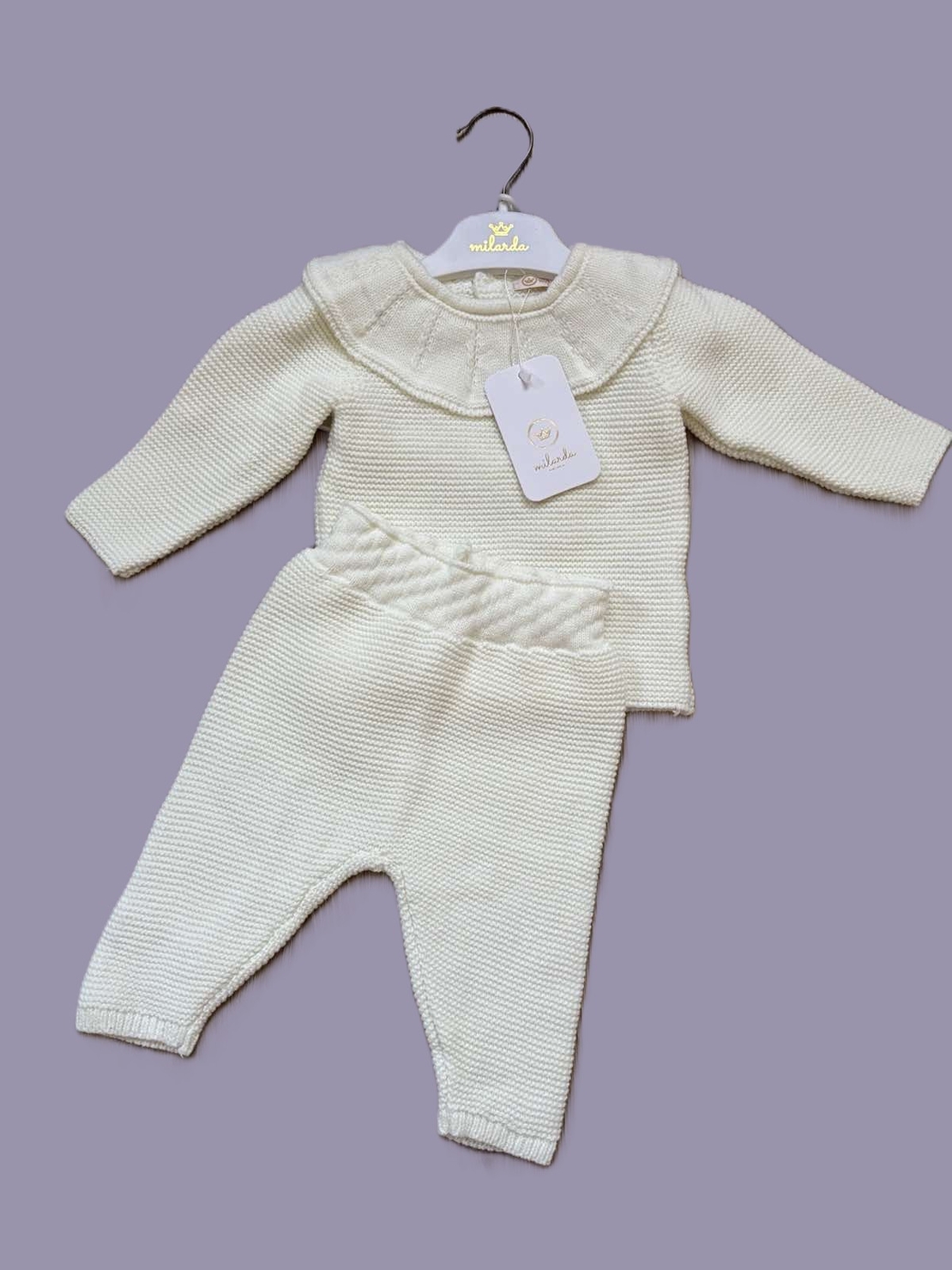 Бебешки плетен комплект Milarda
