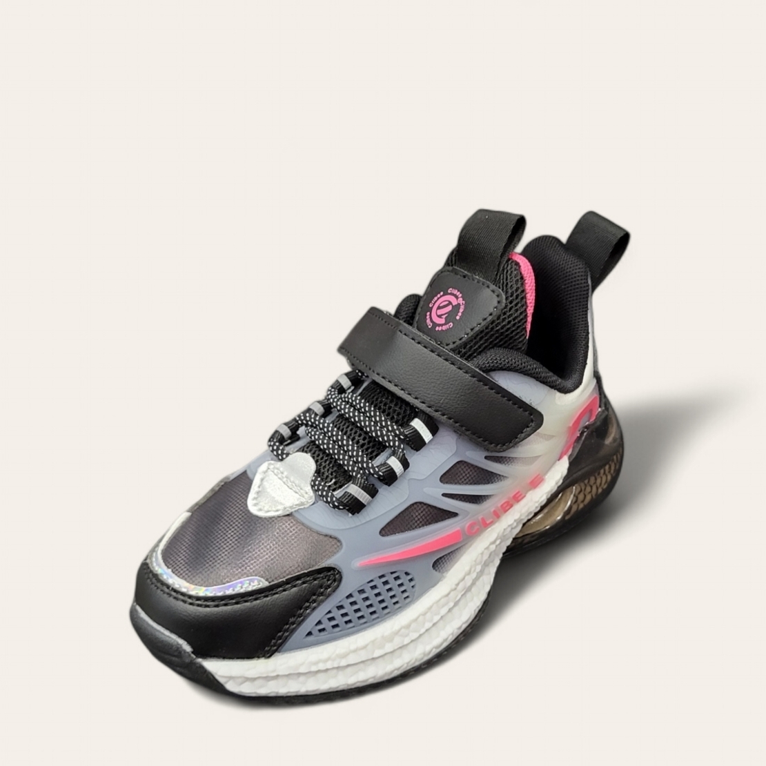 Детски маратонки Clibee с ластични връзки и лепенка модел: LC 960 pink