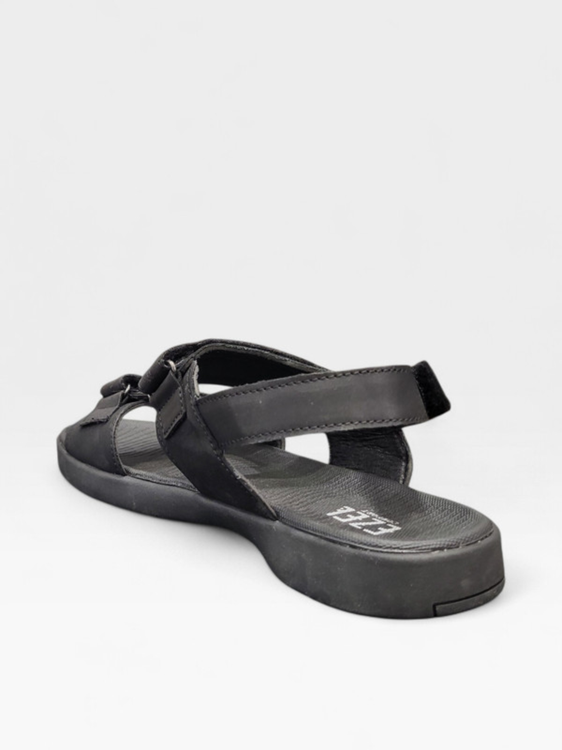 Мъжки кожени сандали в черно S526-1 black