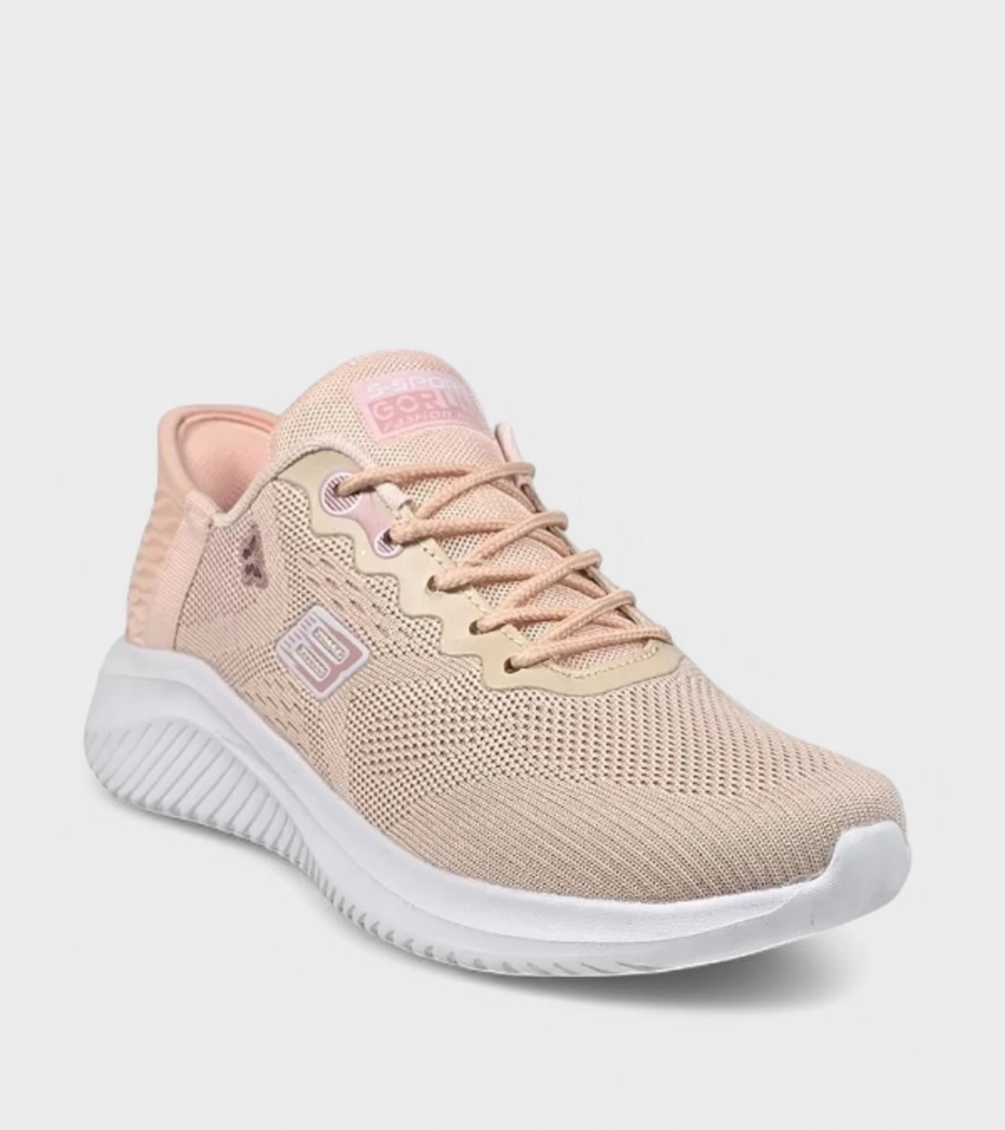 Дамски маратонки с мрежичка и лека подметка D2344-3 pink