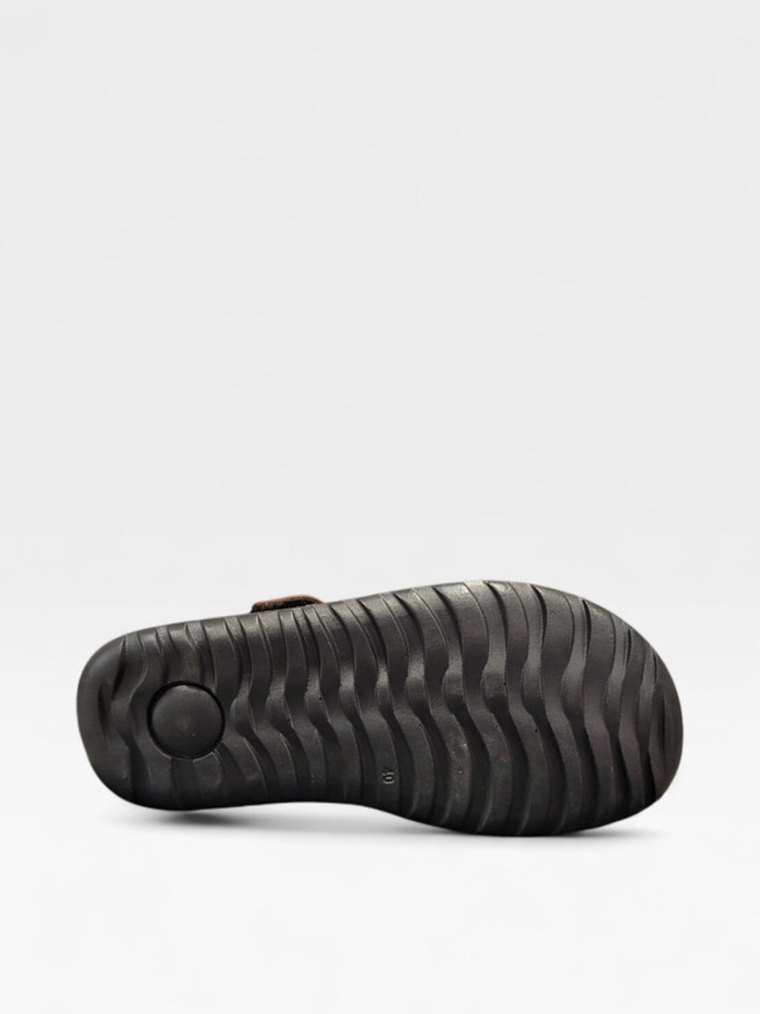 Мъжки кожени чехли в кафяво 415 brown