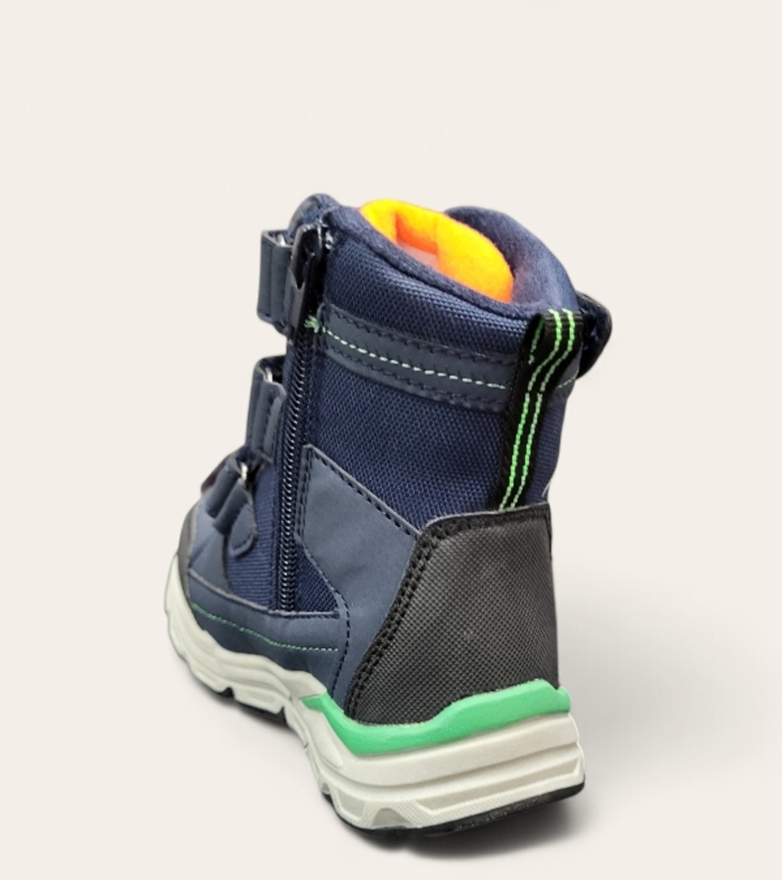 Детски боти апрески за момче с лепенки W194154 navy