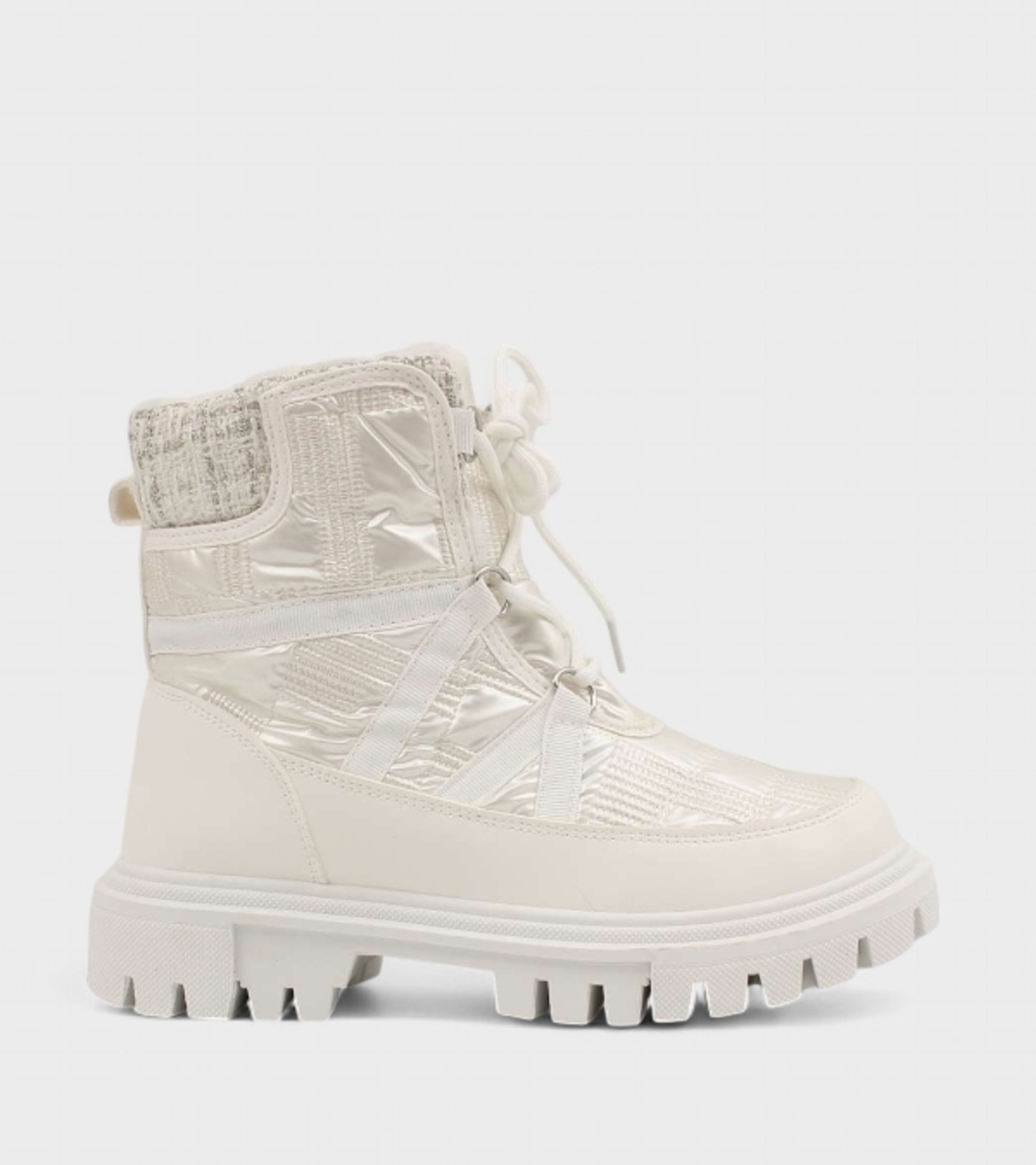 Дамски бели апрески с връзки K25-2 white