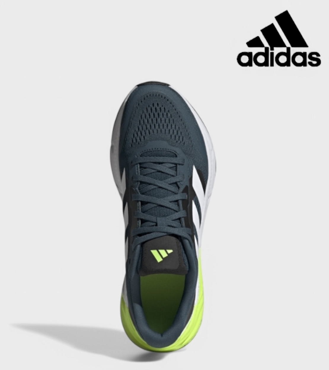 Мъжки маратонки с мрежа в зелен цвят Adidas Questar 2 M