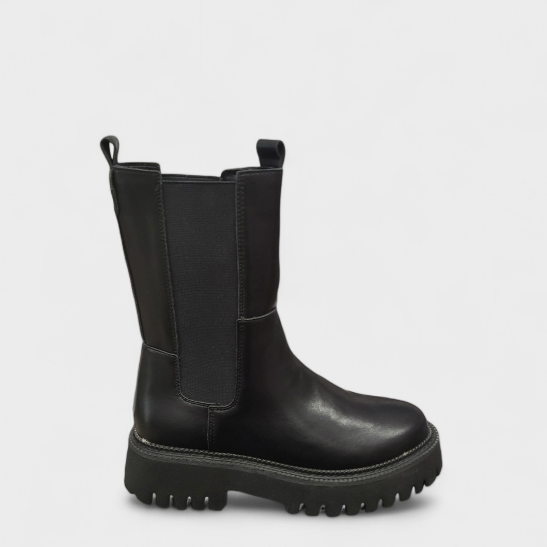 Модерни дамски боти с ластик в черен цвят модел: BT Cira black
