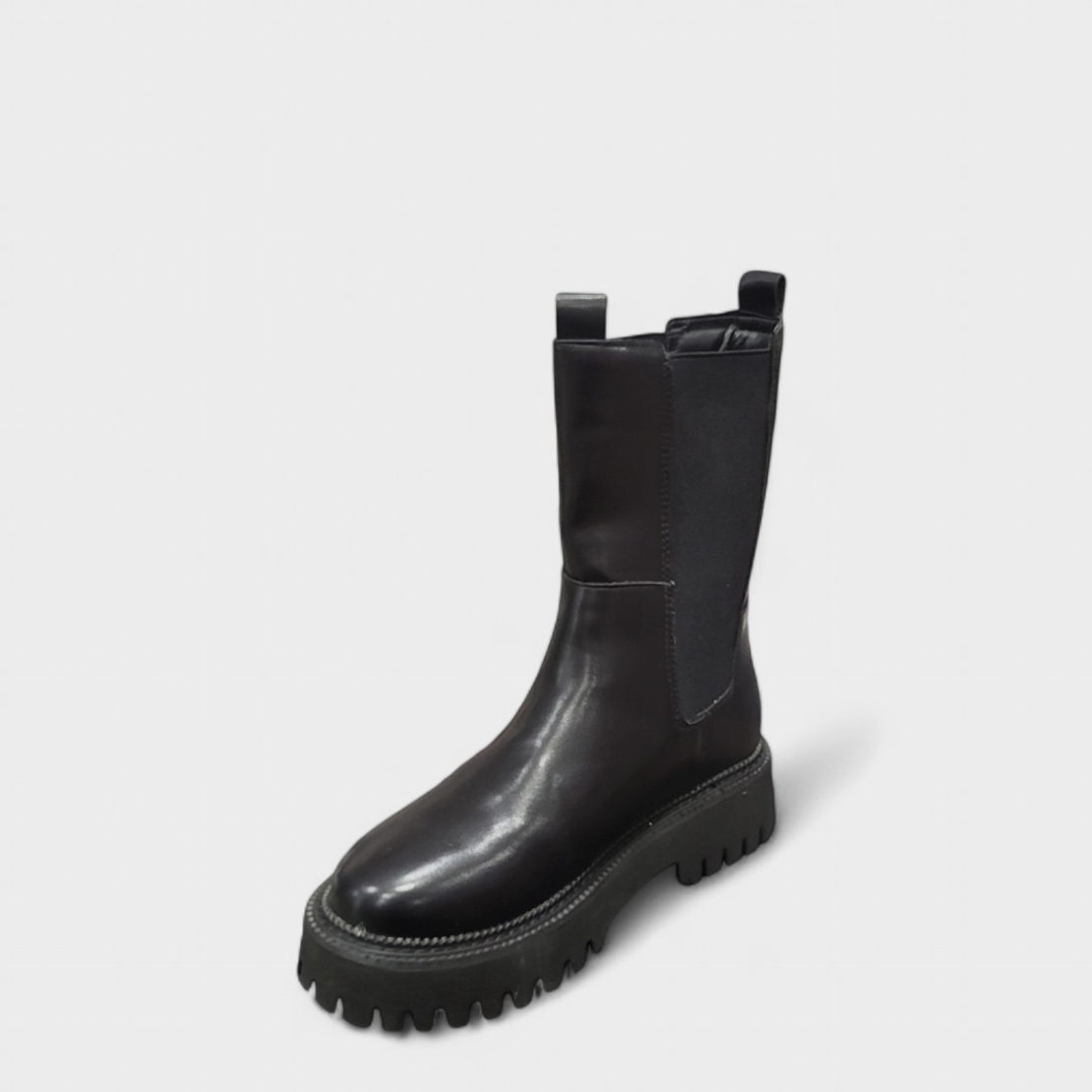 Модерни дамски боти с ластик в черен цвят модел: BT Cira black