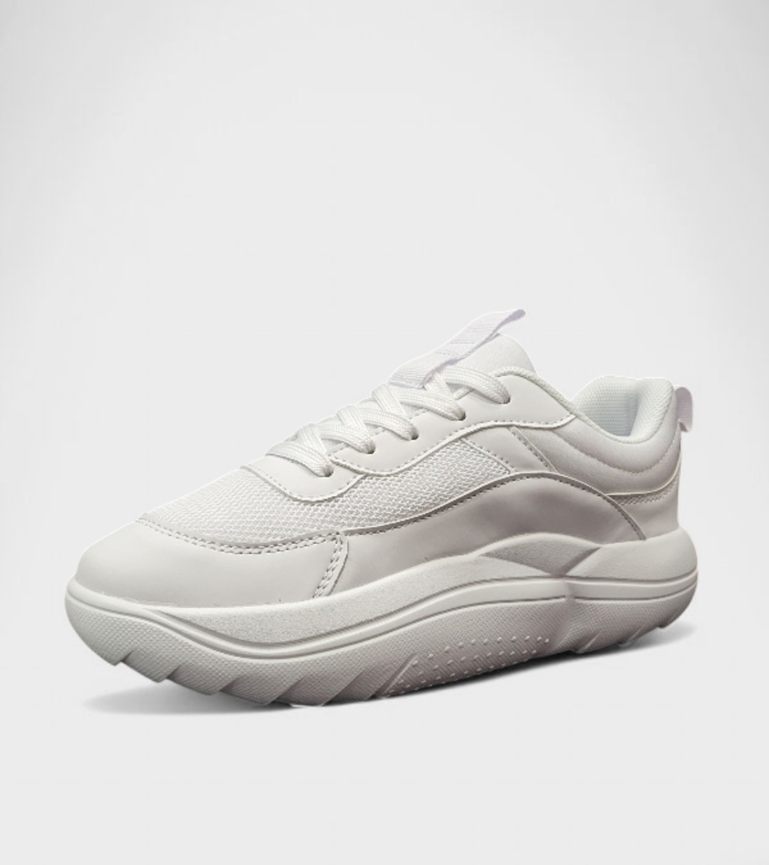 Дамски маратонки с удобна анатомична подметка D9178-2 all white