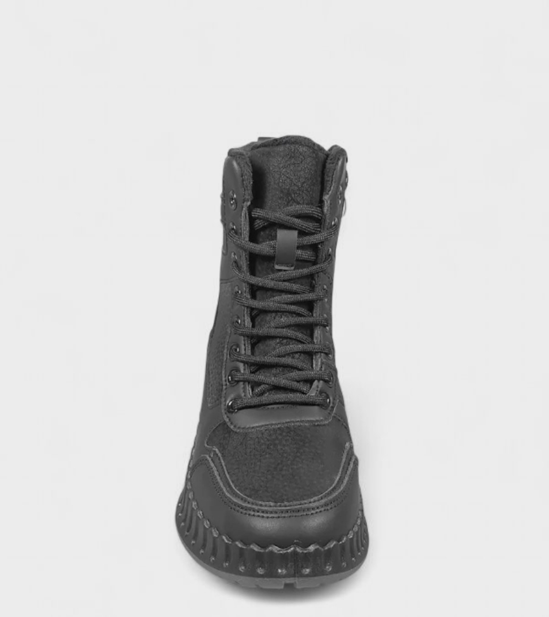 Дамски зимни боти с топъл хастар и дебела подметка черни W210163