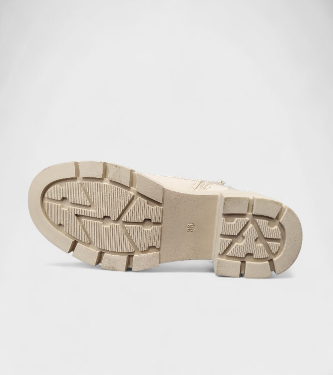 Дамски боти с цип и връзки в бежово B4170-2 beige