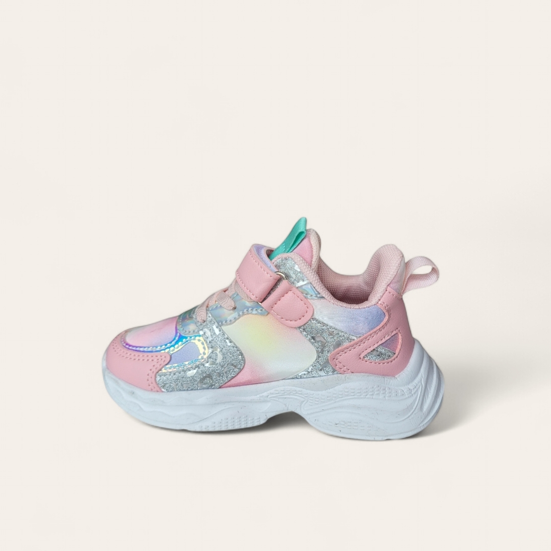 Детски модни маратонки с велкро в лилав цвят модел: T2609 pink