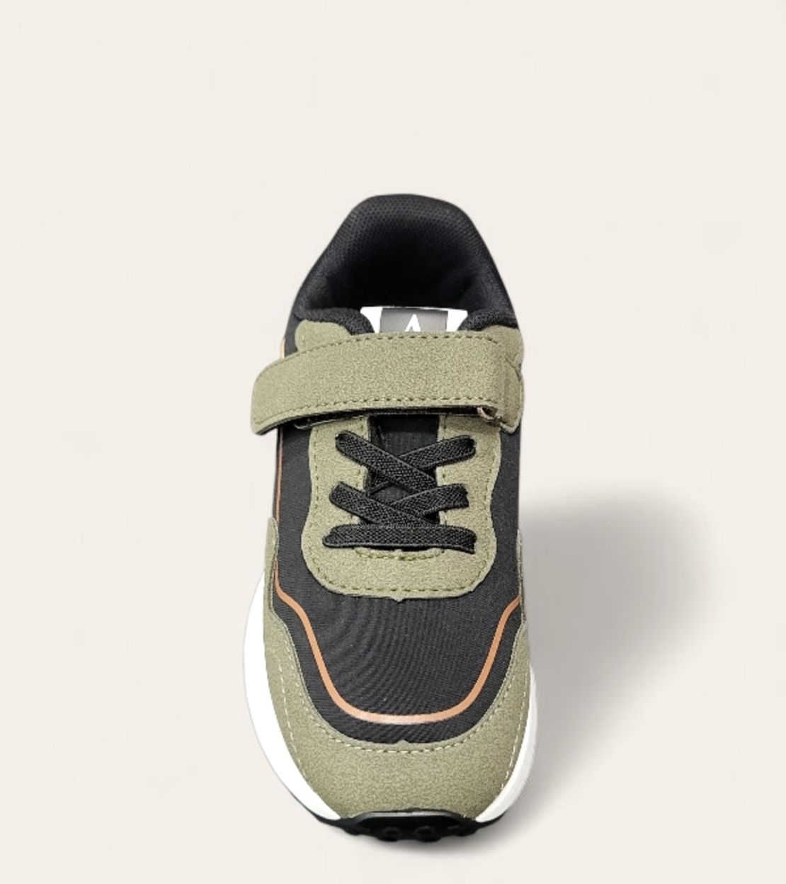 Детски маратонки с велкро лепенка и модерна визия – W014294 Khaki