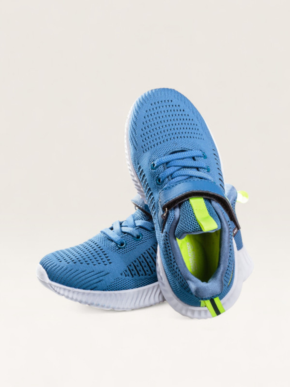 Детски спортни обувки с лепенка и дишащ текстил 30920-2 navy