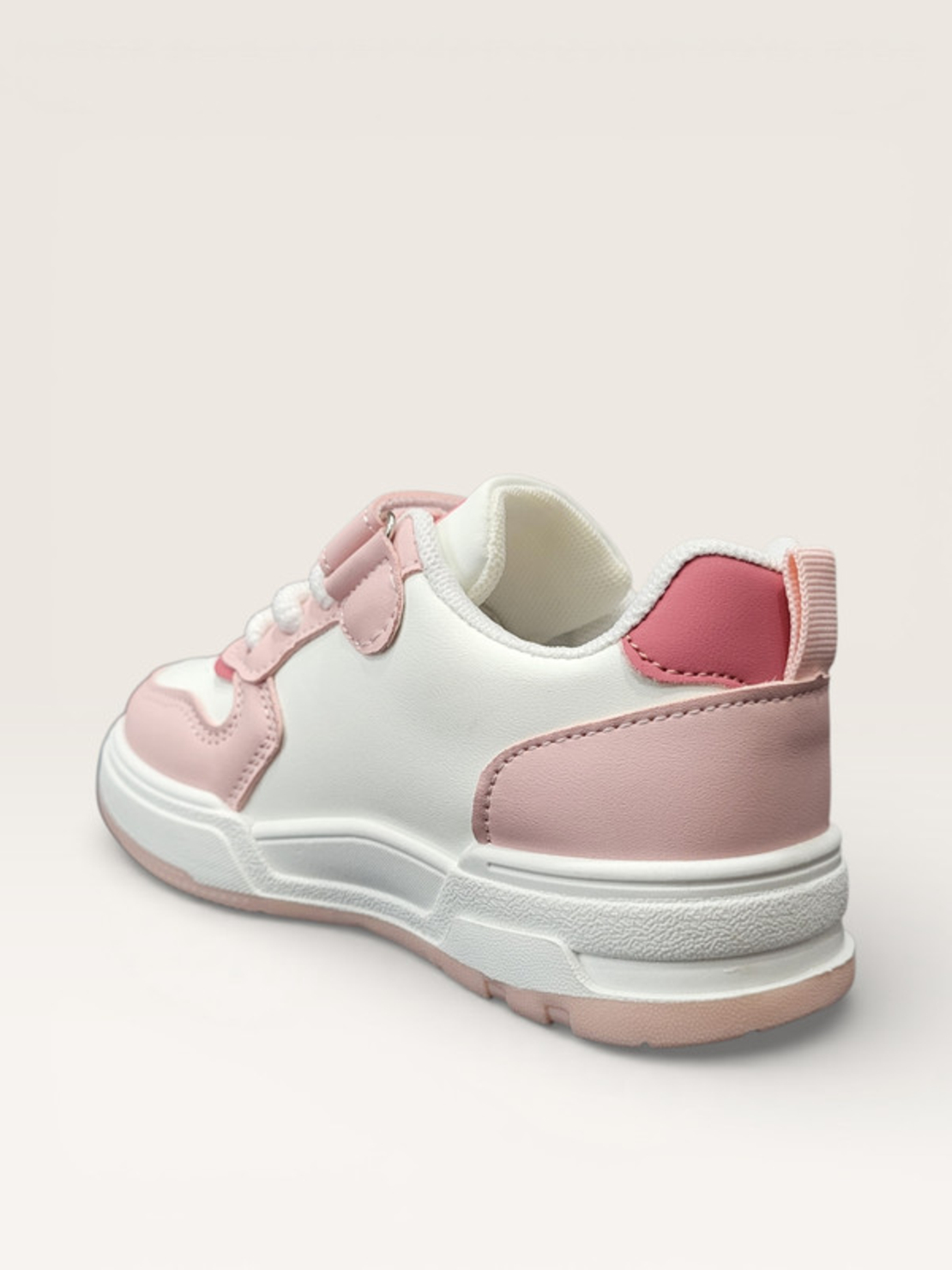 Детски спортни кецове с лепенка W582020 pink