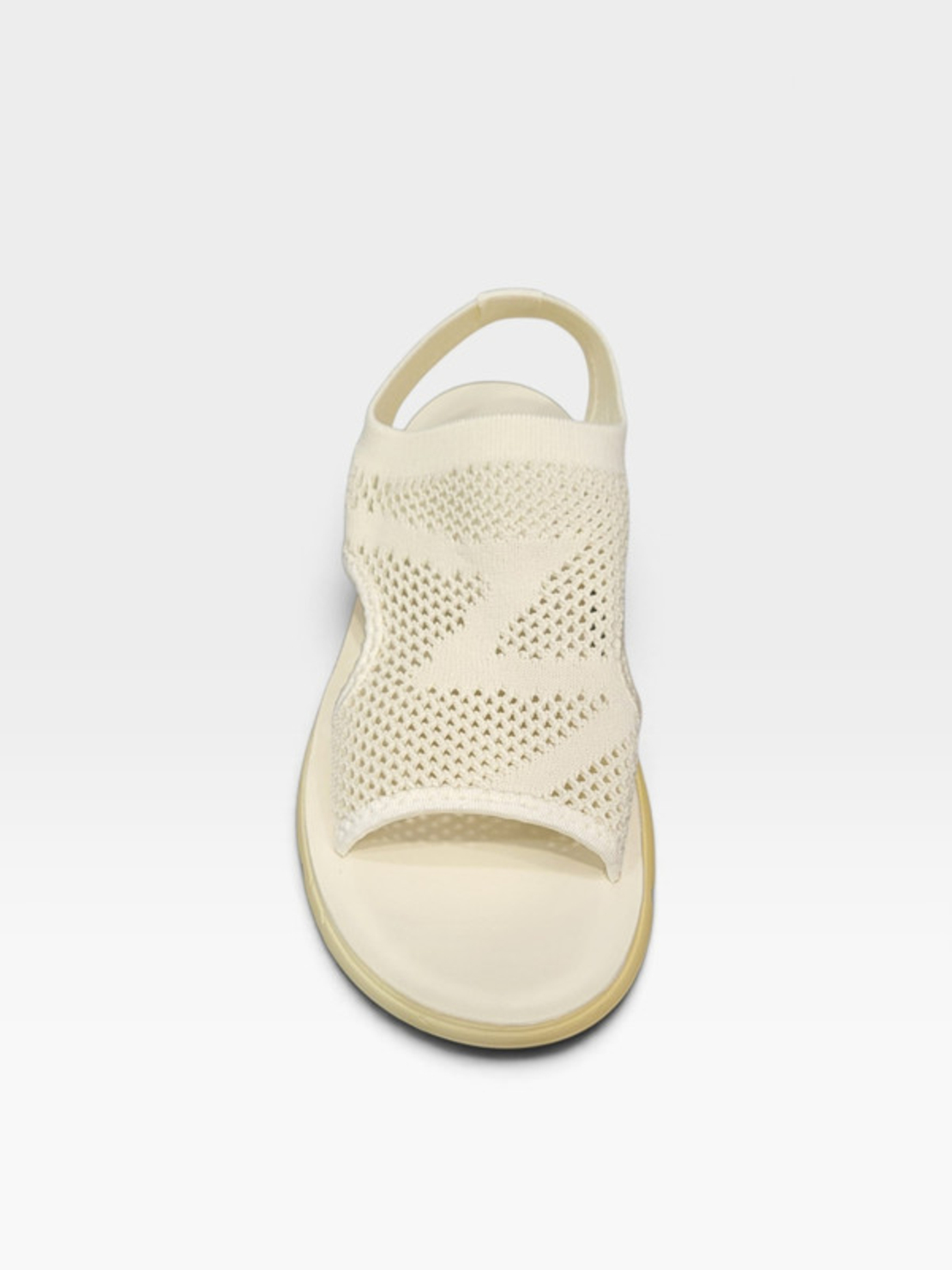 Дамски спортни сандали от плетена материя в бежово 906-4 light beige