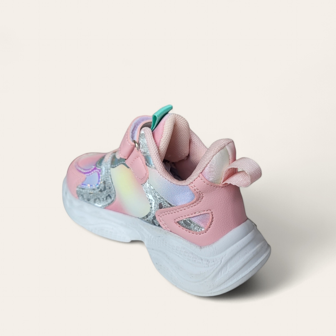 Детски модни маратонки с велкро в лилав цвят модел: T2609 pink