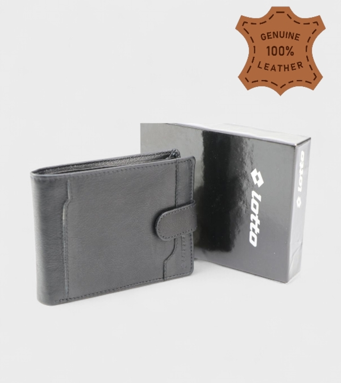 Мъжки портфейл с копче от естествена кожа марка Lotto модел: LTT1248-U2L