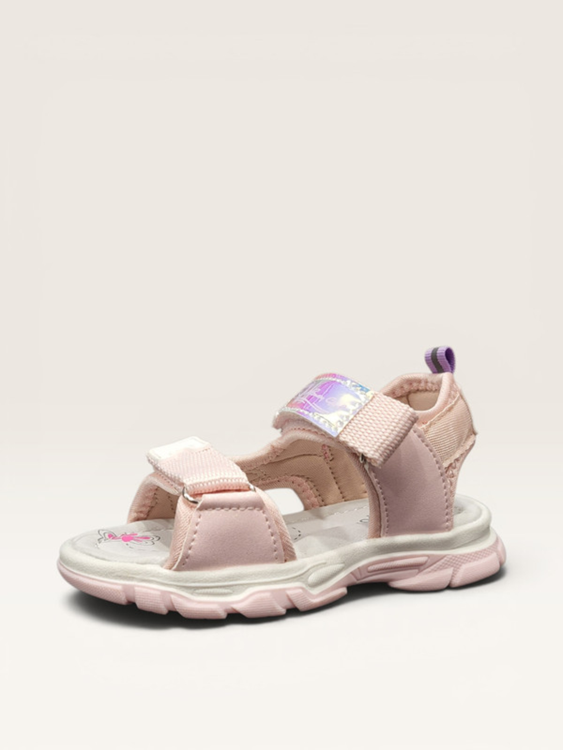 Детски сандали с цвете и блестящи детайли в розово G6-GY3055-1 pink