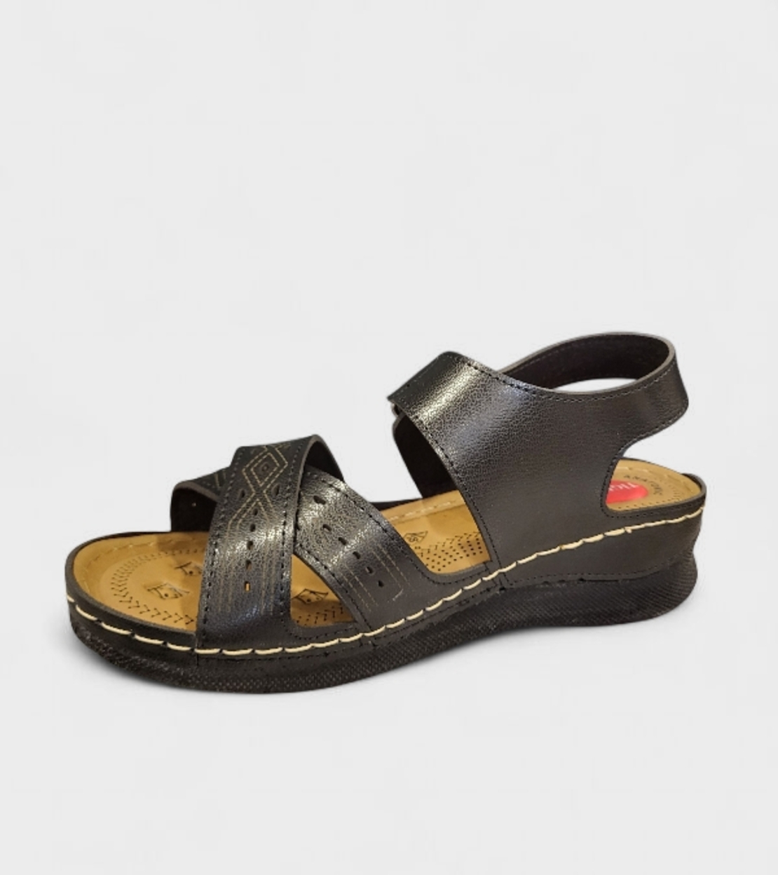 Дамски анатомични сандали в черно – Модел 712004 Black