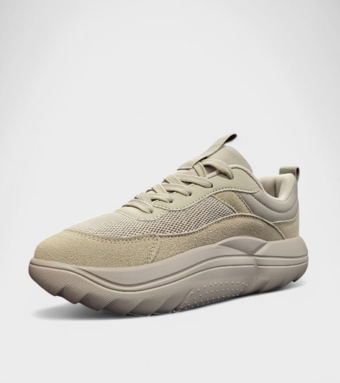 Дамски маратонки с удобна анатомична подметка D9178-4 beige