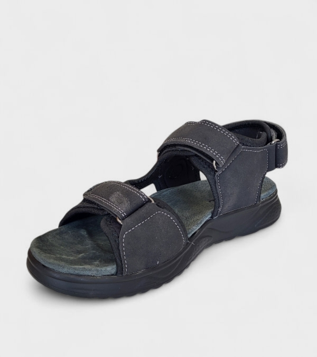 Мъжки сандали в черно с велкро лепенки 2634-1 black