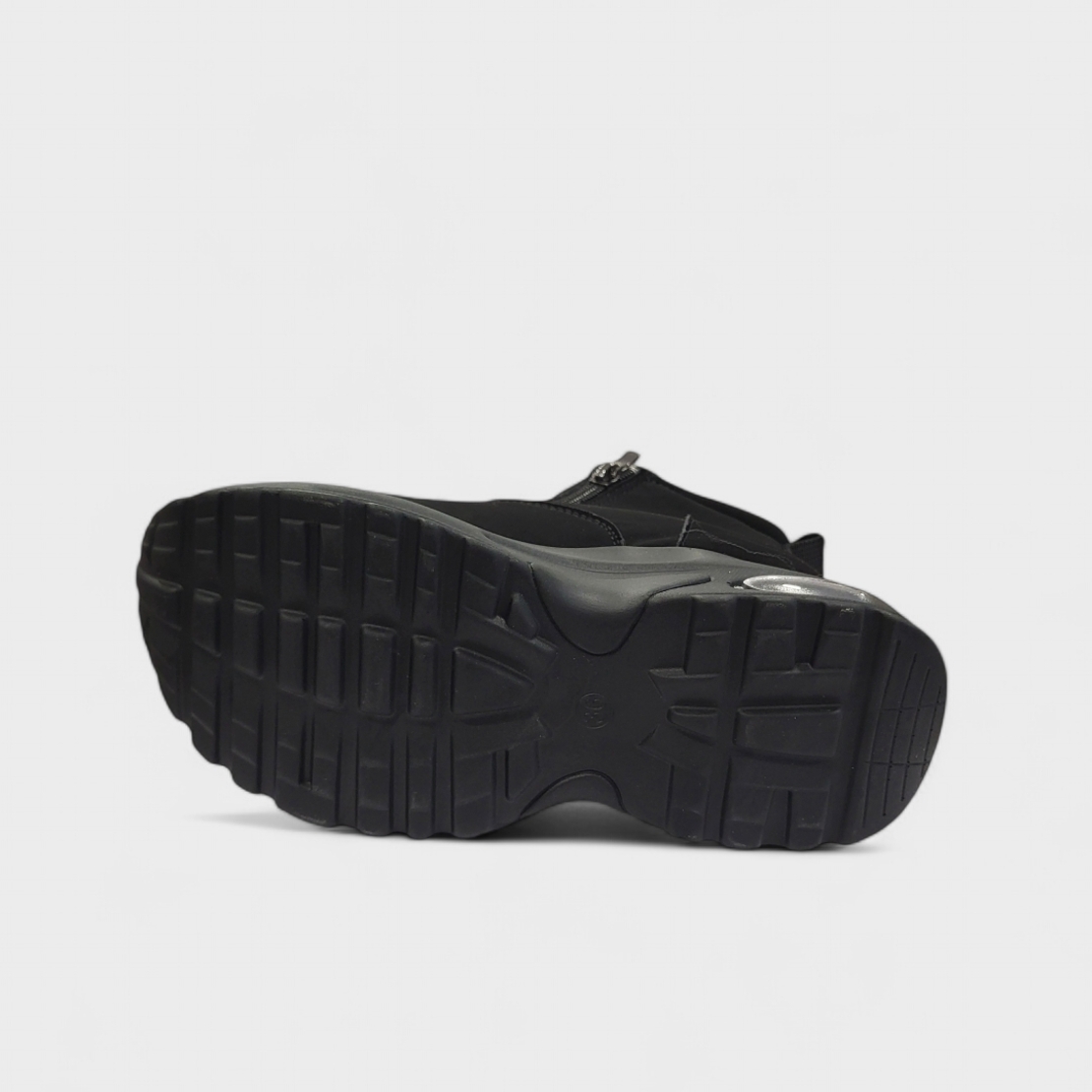 Дамски боти на платформа с топла подплата модел: 3810 black