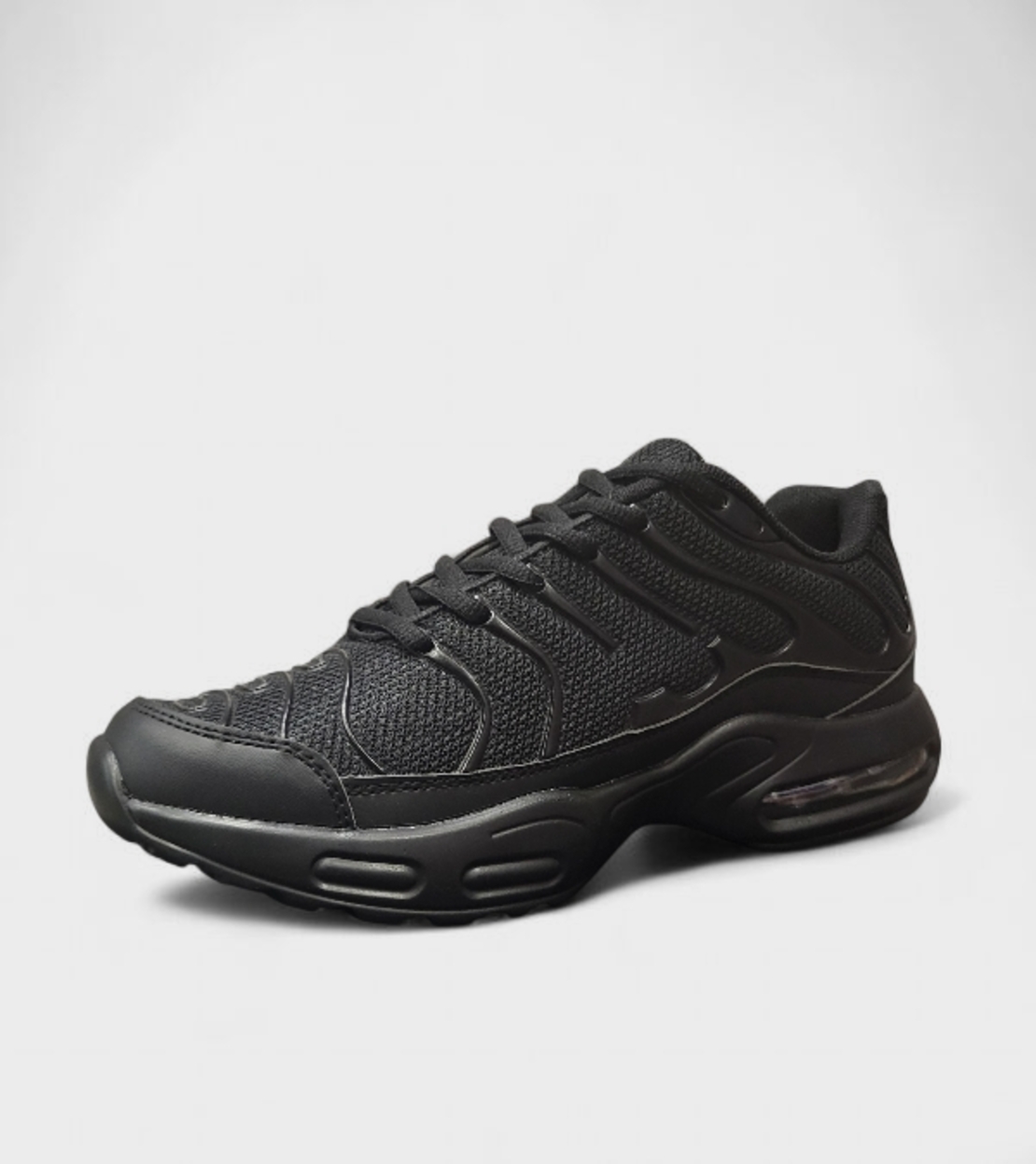 Мъжки черни спортни маратонки по дизайн на Nike – AW15-1Y Black