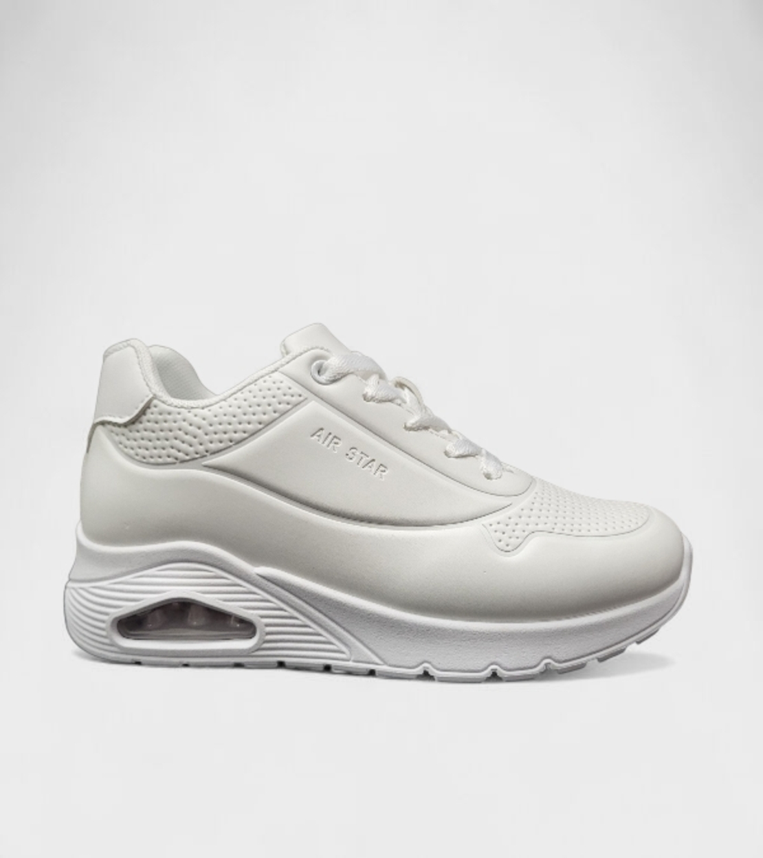 Дамски маратонки на платформа W210117 white