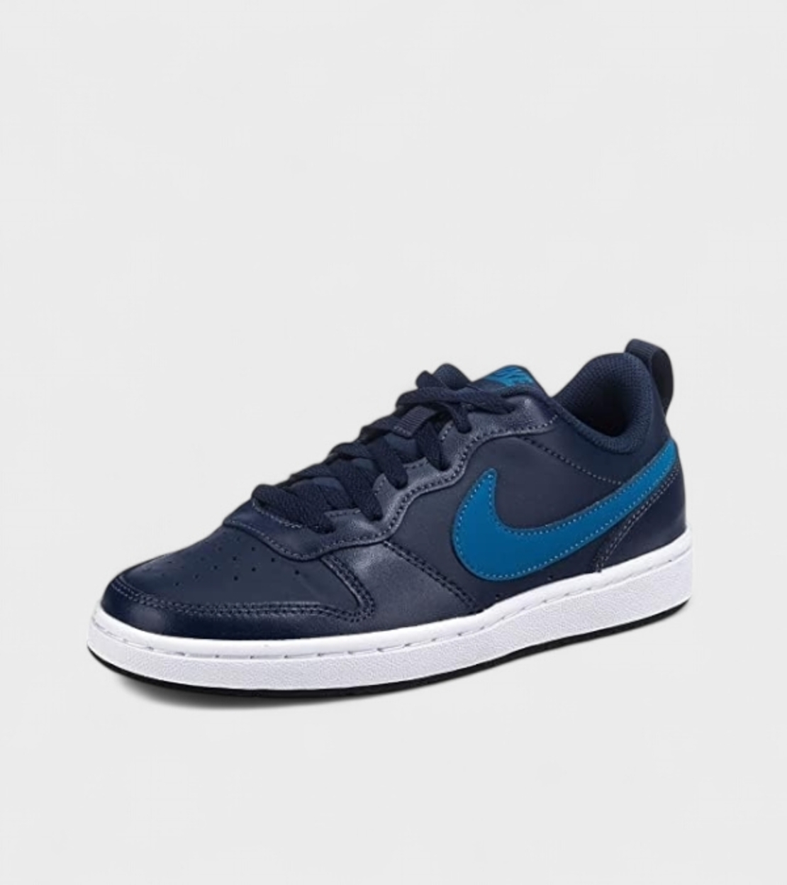 Юношески кецове от кожа в син цвят Nike Court brought low 2