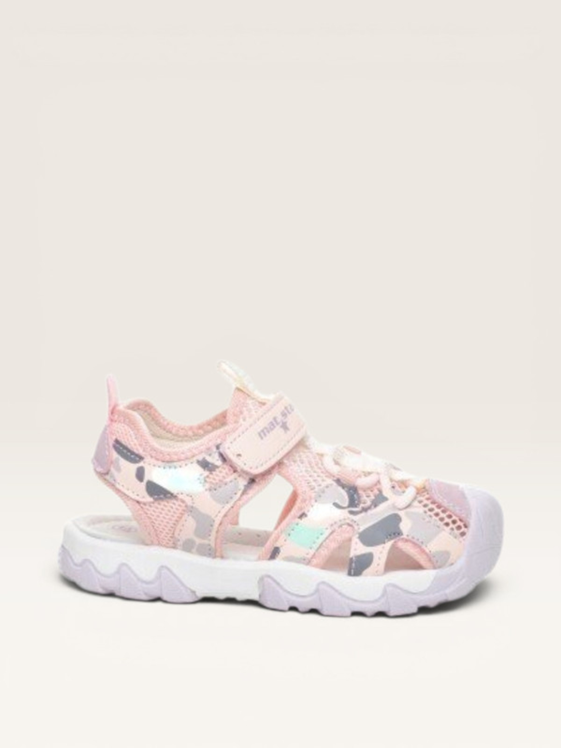 Детски сандали Mat Star с камуфлажен принт в розово W592009 pink