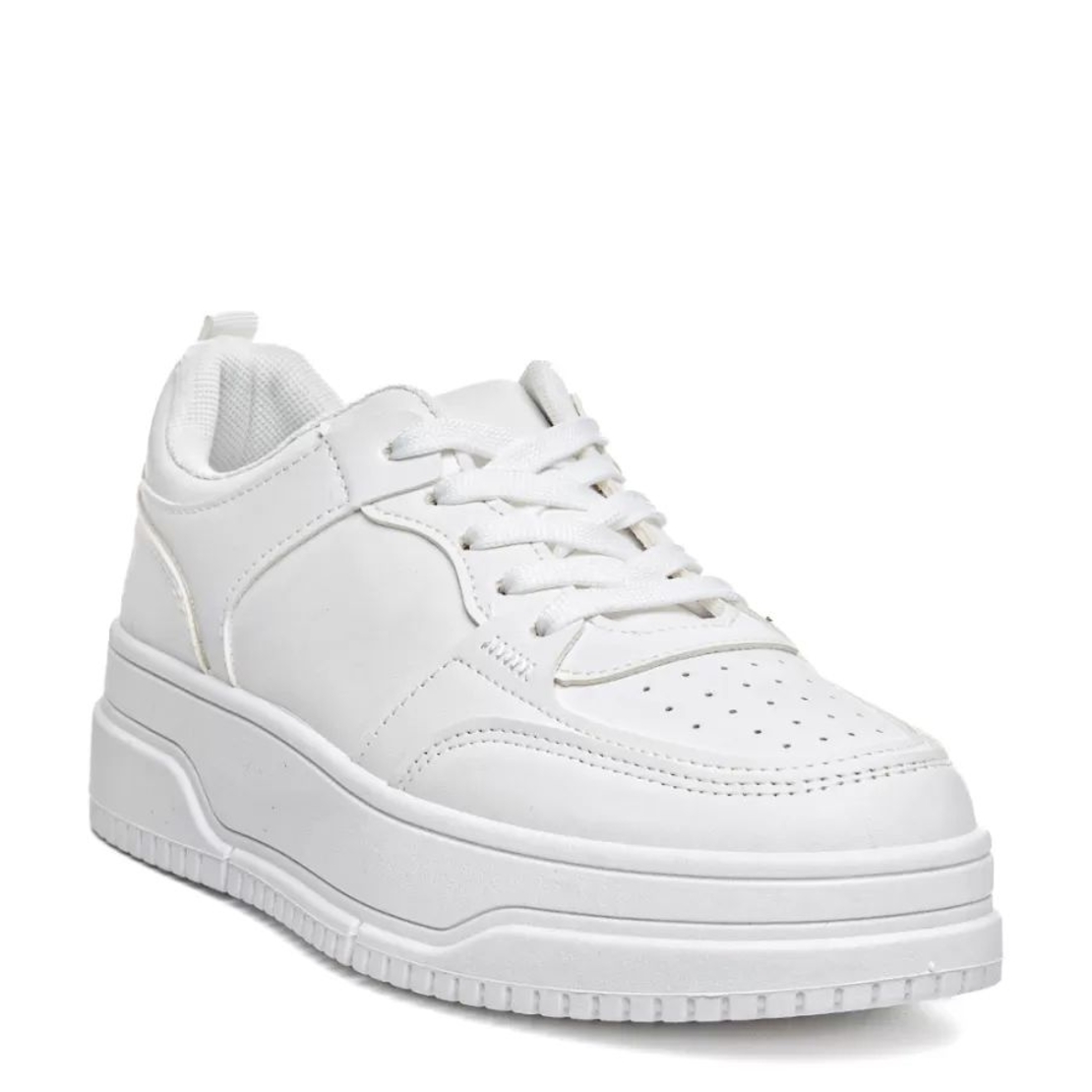 Дамски бели кецове с равна подметка W210052 white