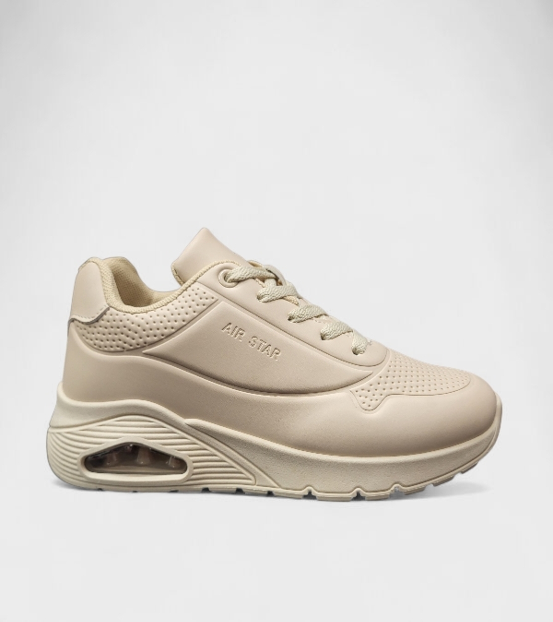 Дамски маратонки на платформа W210017 peach