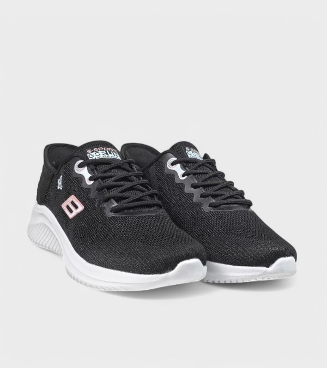 Дамски маратонки с мрежичка и лека подметка D2344-1 black