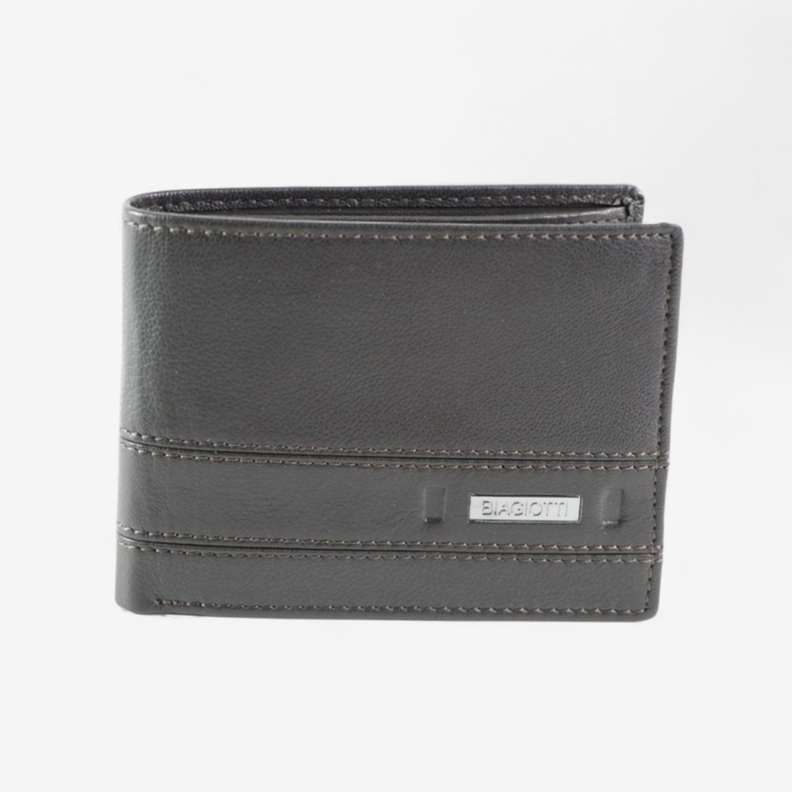 Mъжки портфейл в тъмно кафяв цвят от естествена кожа марка Biagiotti модел: LB7653-04