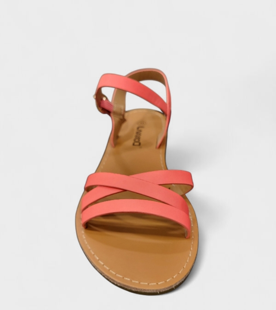 Дамски летни сандали с фини каишки и равна подметка – R16P0893-1 Fuxia