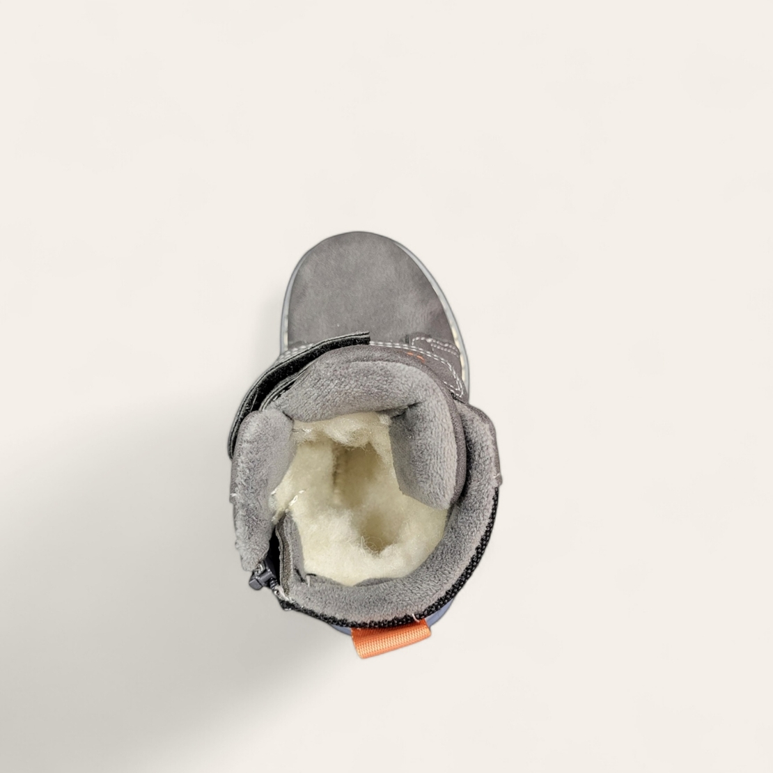 Детски боти за момче с цип и лепенки B30-2 grey