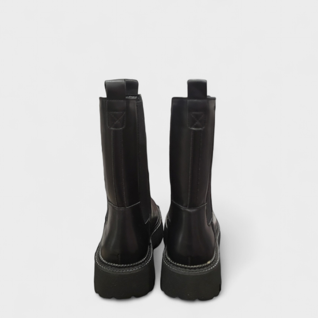 Модерни дамски боти с ластик в черен цвят модел: BT Cira black