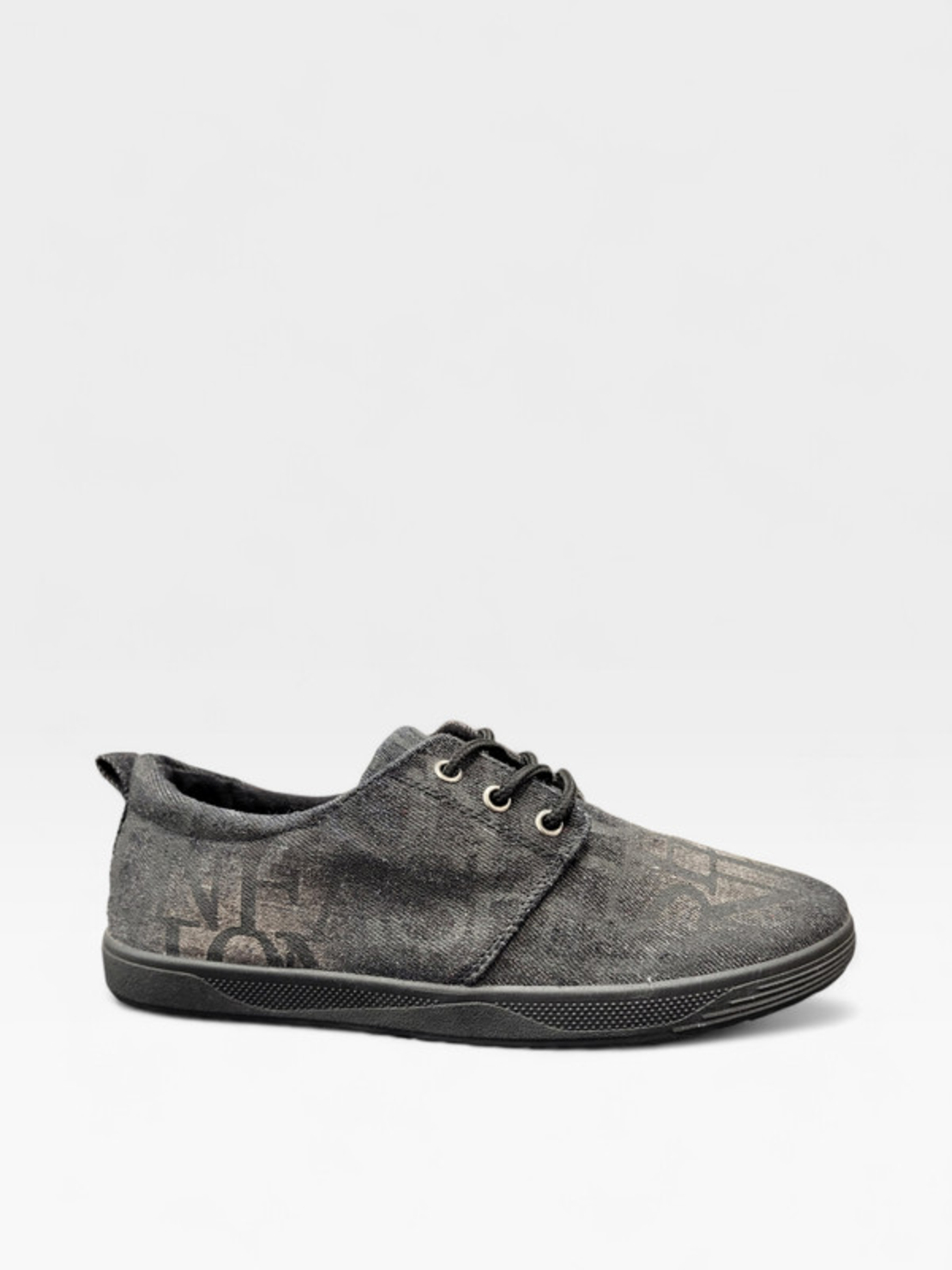 Мъжки текстилни кецове в черно 702-1 black